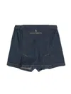 The Animals Observatory Shrimp Logo-embroidered Skorts In Blue