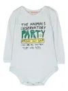 The Animals Observatory Slogan-print Jersey Body In Blue