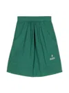The Animals Observatory Sow Logo-embroidered Midi Skirt In Green