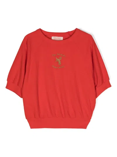 The Animals Observatory Squab Sweatshirt In Rot