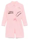 The Animals Observatory Squirrel Jumpsuit In Pink