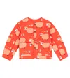The Animals Observatory Sheep Print Reversible Cotton Jacket In Red Sheep