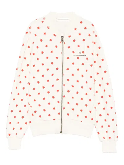The Animals Observatory Kids' Star-print Zip Jacket In White