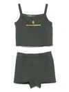The Animals Observatory Stork Shorts Set In Green