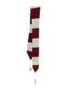 The Animals Observatory Striped Scarf In Brown