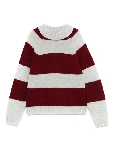 The Animals Observatory Kids' Striped Sweatshirt In Multi