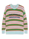 The Animals Observatory Stripes Bull Striped Jumper In Blue