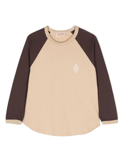 The Animals Observatory Kids' The Anteater Logo-print T-shirt In Brown