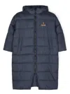 The Animals Observatory The Calf Padded Jacket In Blue