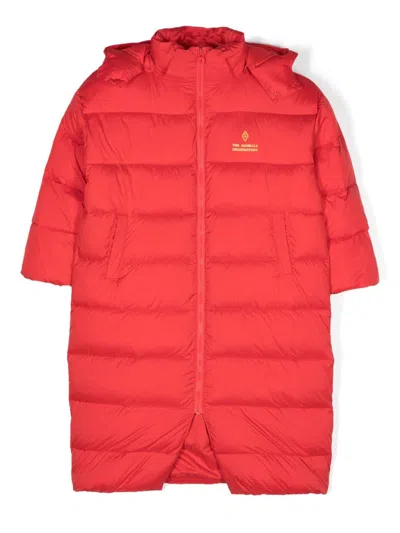The Animals Observatory Kids' The Calf Padded Jacket In Red