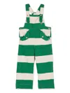 The Animals Observatory The Mule Stripe-pattern Jumpsuit In White