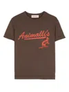 The Animals Observatory The Walnut Logo-print T-shirt In Brown