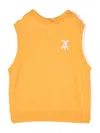 The Animals Observatory The Yak Pullunder Mit Logo-patch In Yellow