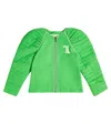 The Animals Observatory Tiger Cotton Jacket In Green Form