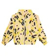 The Animals Observatory Tiger Linen And Cotton Jacket In Beige