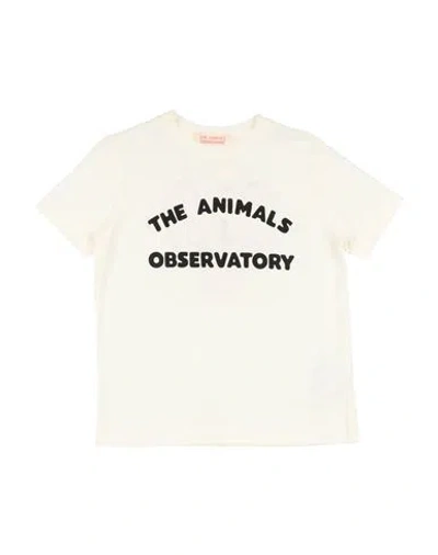 The Animals Observatory Babies'  Toddler Boy T-shirt White Size 4 Cotton