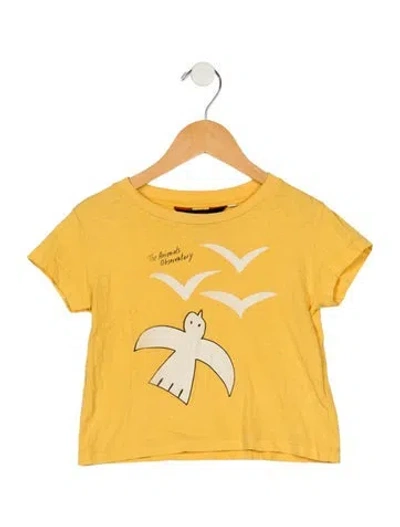 Pre-owned The Animals Observatory Babies' Toddler Boys' Graphic T-shirt In Yellow