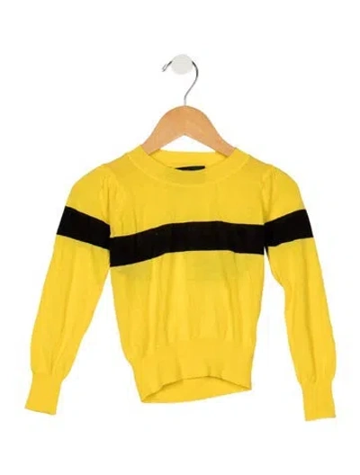 Pre-owned The Animals Observatory Babies' Toddler Boys' Solid Sweater W/tags In Yellow