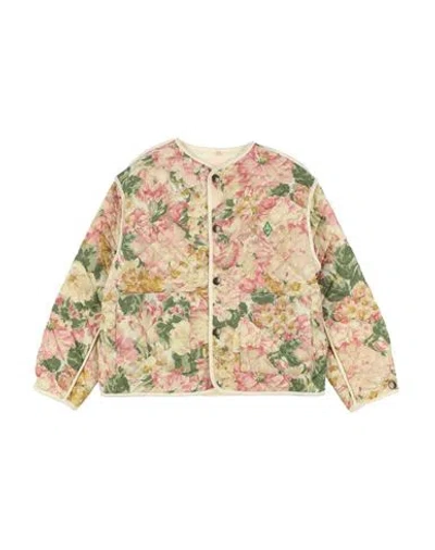 The Animals Observatory Babies'  Toddler Girl Jacket Beige Size 6 Cotton In Multi