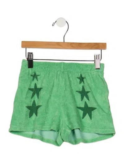Pre-owned The Animals Observatory Babies' Toddler Girls' Solid Shorts W/tags In Green