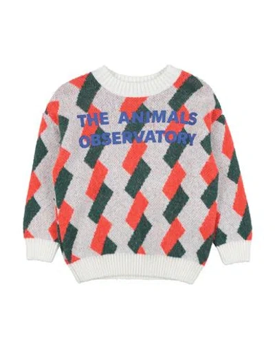 The Animals Observatory Babies'  Toddler Sweater White Size 6 Acrylic, Polyamide, Alpaca Wool In Multi
