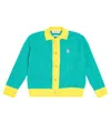 The Animals Observatory Toucan Cardigan In Blue