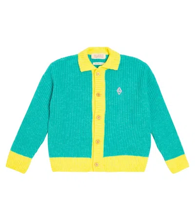The Animals Observatory Kids' Toucan Cardigan In Blue