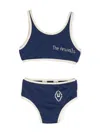 The Animals Observatory Triton Bandeau Bikini In Blue