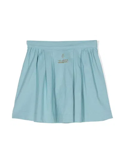 The Animals Observatory Kids' Turkey Track Skirt In Blue