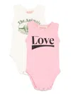 The Animals Observatory Turtle Bodies (pack Of Two) In Pink