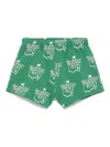 The Animals Observatory Turtledove Shorts In Green