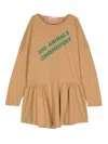 The Animals Observatory Walrus Logo-print Dress In Brown