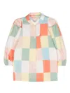 The Animals Observatory White Cuckoo Check-pattern Shirt In Yellow
