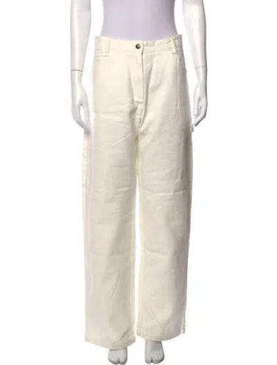 Pre-owned The Animals Observatory Wide Leg Pants W/ Tags In Neutral
