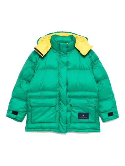 The Animals Observatory Zip-up Quilted Jacket In Green