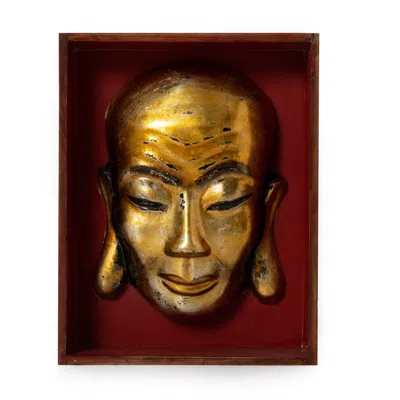 The Annam House Handmade Buddha Mask In Multi