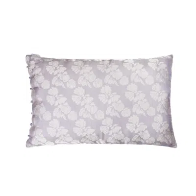 The Annam House Silk Pillow Case - Grey In Gray