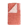 The Annam House Velvet Hand Quilt Throw - Old Rose & Rose Water