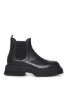 The Antipode Leather Beatles Boots In Black