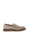 The Antipode Penny Leather Loafers In Multi