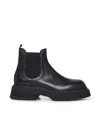 The Antipode Leather Beatles Boots In Black