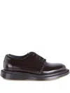 The Antipode Leather Derby Shoes In Brown