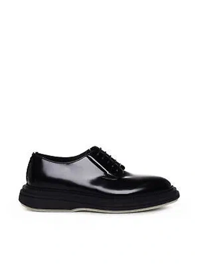Pre-owned The Antipode Leather Lace-up Shoes In Black