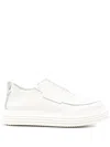 The Antipode Leather Platform Sneakers In White