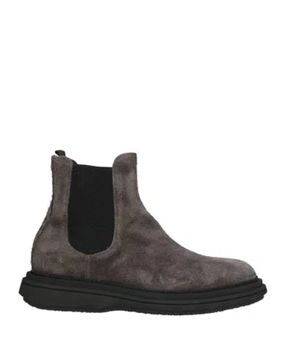 The Antipode Man Ankle Boots Grey Size 11 Leather In Gray