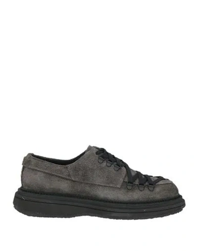 The Antipode Man Lace-up Shoes Grey Size 9 Leather In Gray