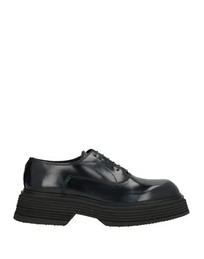 The Antipode Man Lace-up Shoes Midnight Blue Size 11 Leather In Black