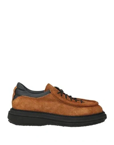 The Antipode Man Lace-up Shoes Tan Size 8 Leather In Brown