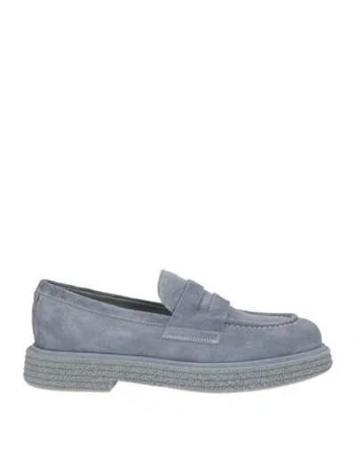 The Antipode Man Loafers Slate Blue Size 9 Leather In Gray