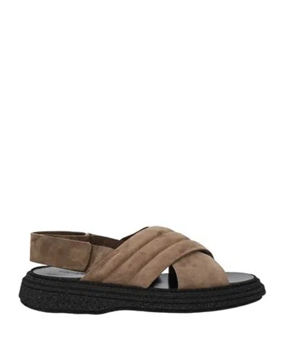 The Antipode Man Sandals Khaki Size 10 Leather